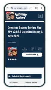 Secure APK Install: Safe Subway Surfers Mods at SubwaySurfersApks.com 5 Find a Trusted Source