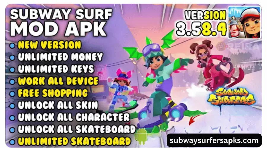Subway Surfers Mod APK Latest Version 3.58.0 World Tour Winter Sports