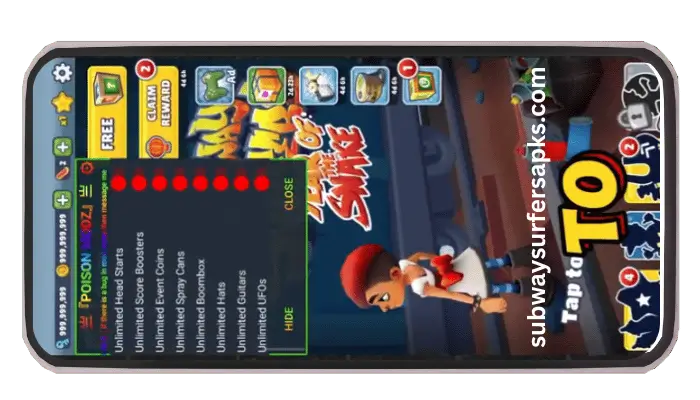 Download Subway Surfers Mod APK (Unlimited Coins/Keys) Latest Version 3.66.1 10 Subway Surfers Mod Menu
